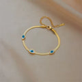 Triple eye snake bracelet